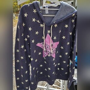 Alternative Gray and White Hoodie